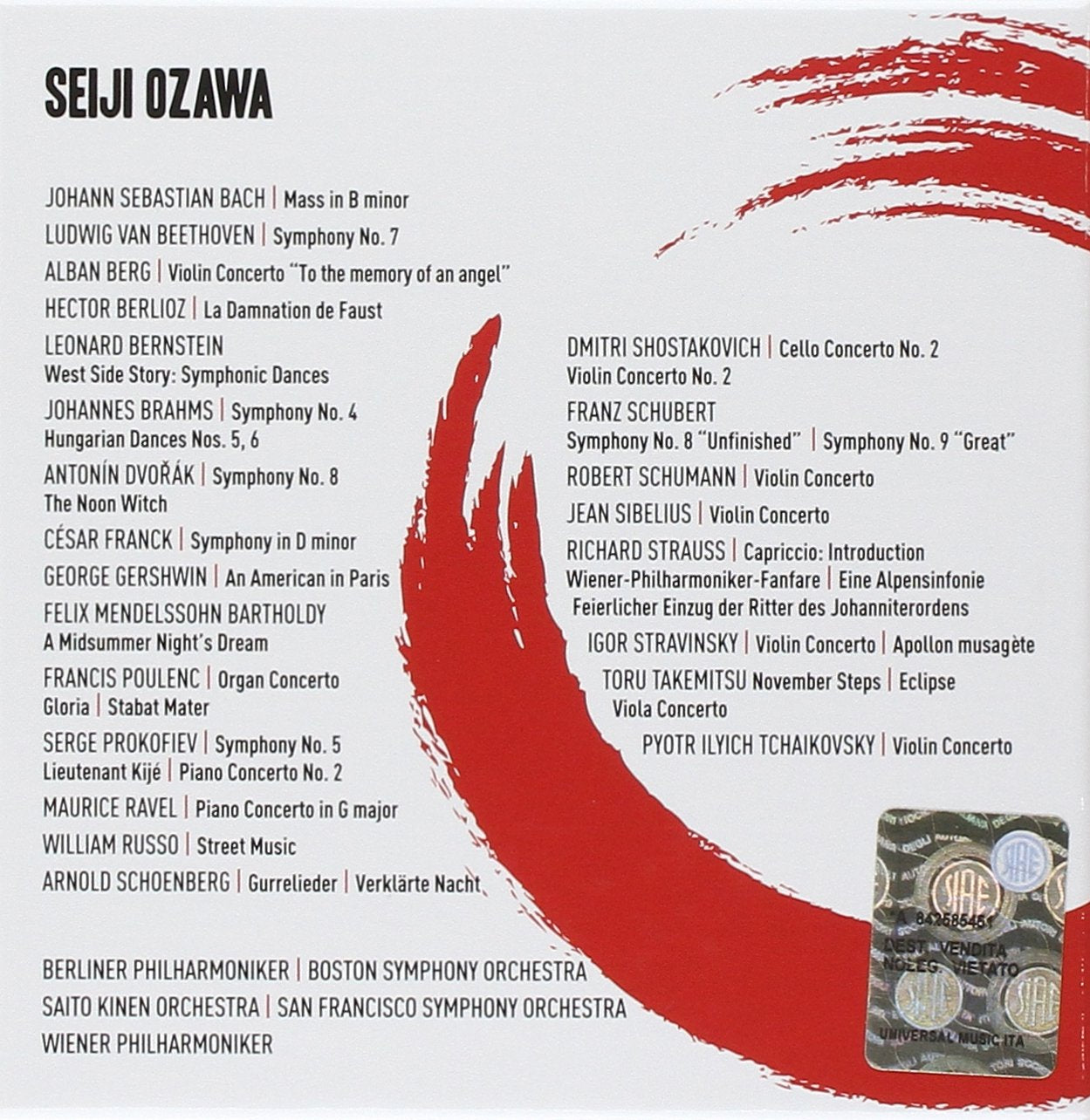 SEIJI OZAWA: A LIFE FOR MUSIC (23 CDS)