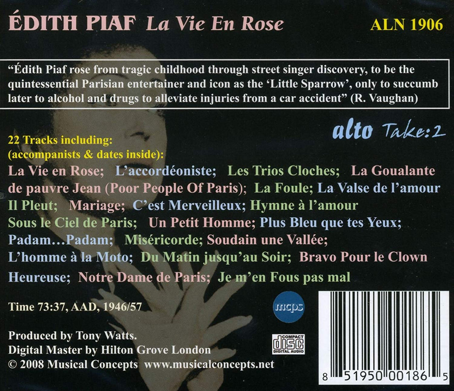 LA VIE EN ROSE - HITS OF EDITH PIAF