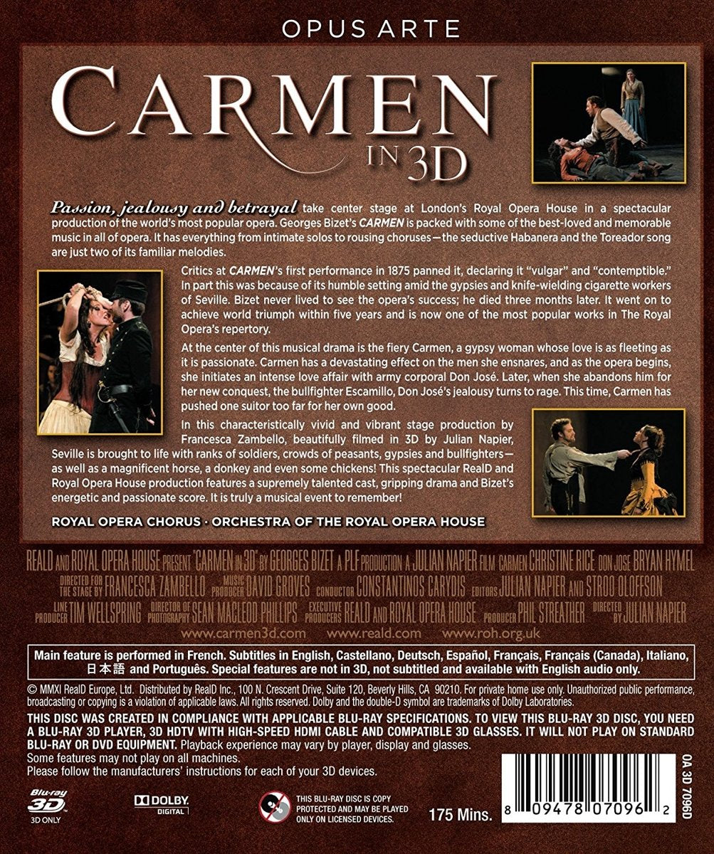 BIZET: Carmen - Royal Opera House (3D Version)