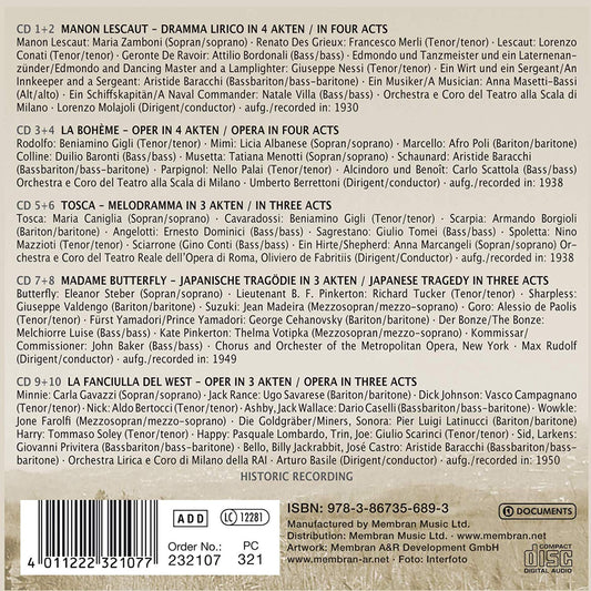 PUCCINI: A PORTRAIT (10 CDS)