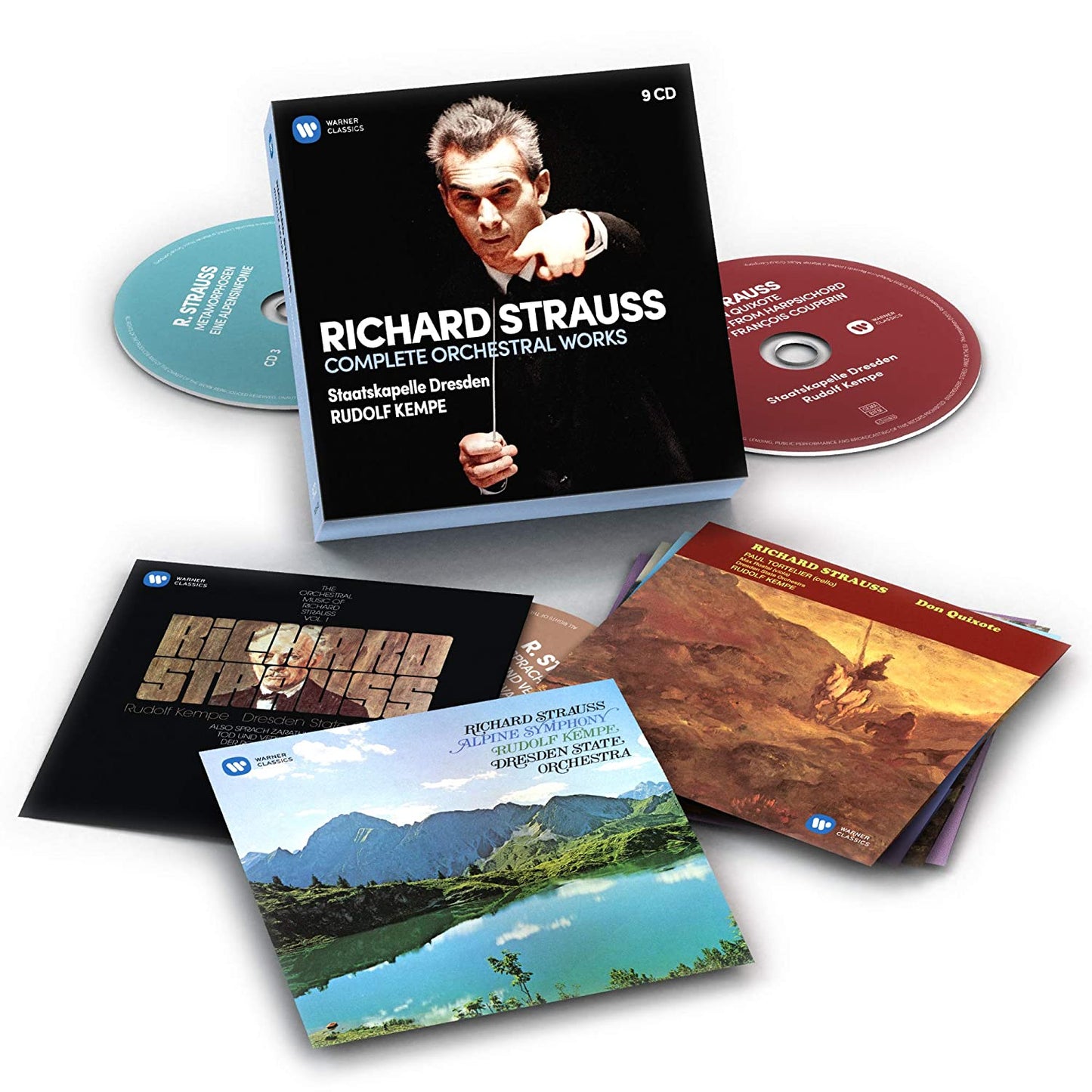 STRAUSS, RICHARD: COMPLETE ORCHESTRAL WORKS - RUDOLF KEMPE, STAATSKAPELLE DRESDEN (9 CDS)