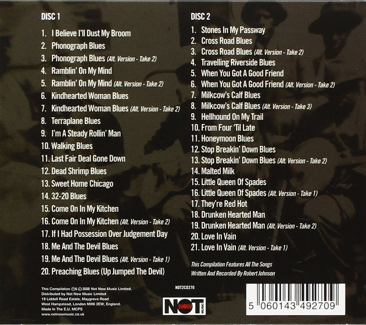 Robert Johnson: The Complete Collection (2 CDS)