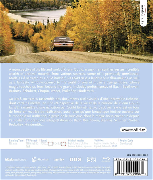 Glenn Gould: Hereafter - A Film by Bruno Monsaingeon (Blu-Ray DVD)