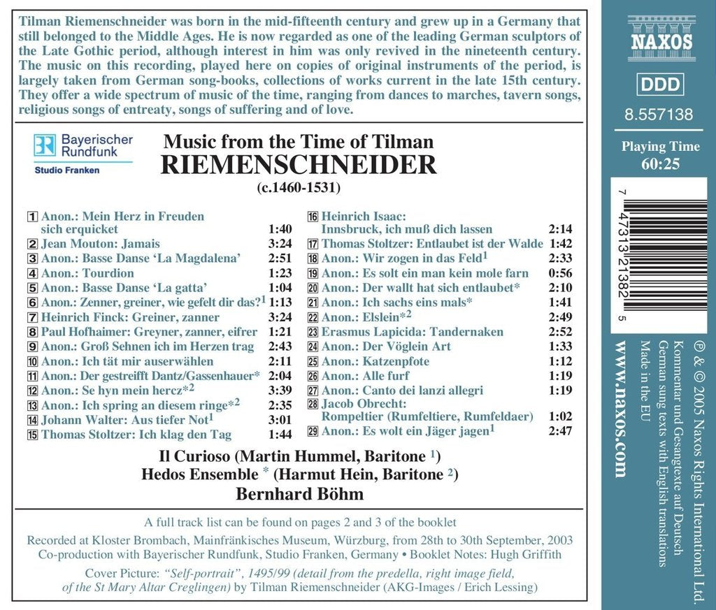 MUSIC IN THE TIME OF TILMAN RIEMENSCHNEIDER