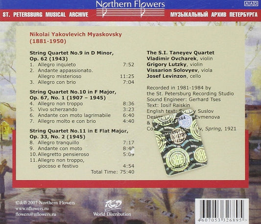 MYASKOVSKY - COMPLETE STRING QUARTETS, VOLUME 4