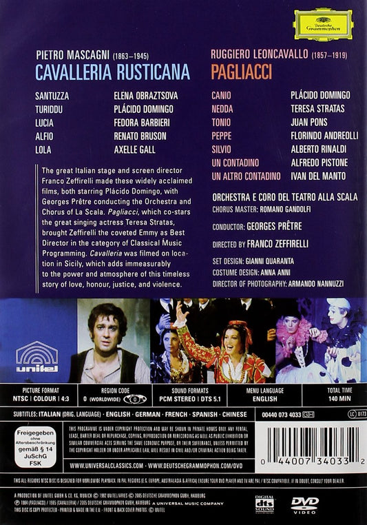 Cavalleria Rusticana & Pagliacci - Domingo (DVD)