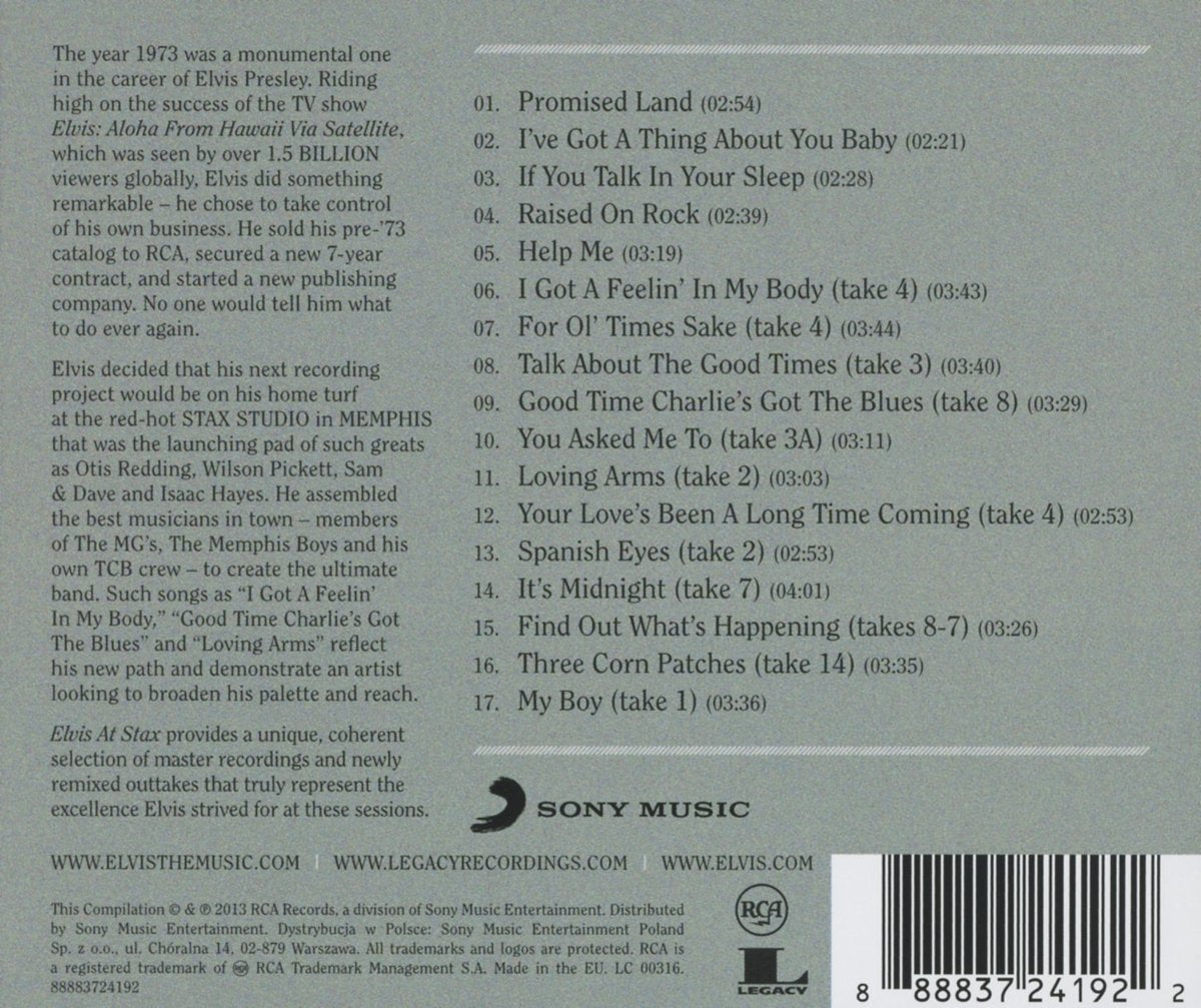 ELVIS PRESLEY: ELVIS AT STAX