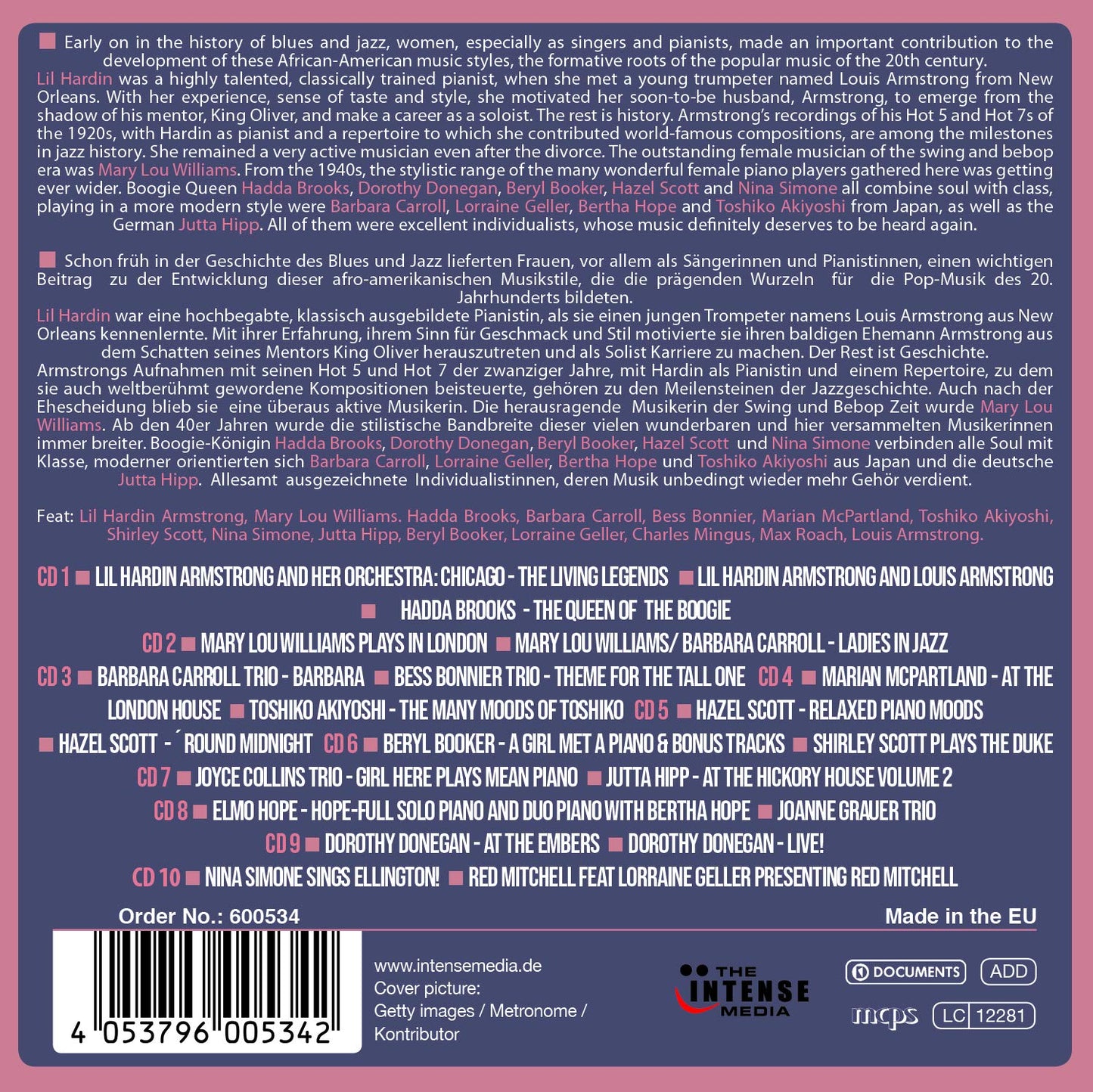 PIANO DIVAS - MILESTONES OF JAZZ LEGENDS (10 CDS)