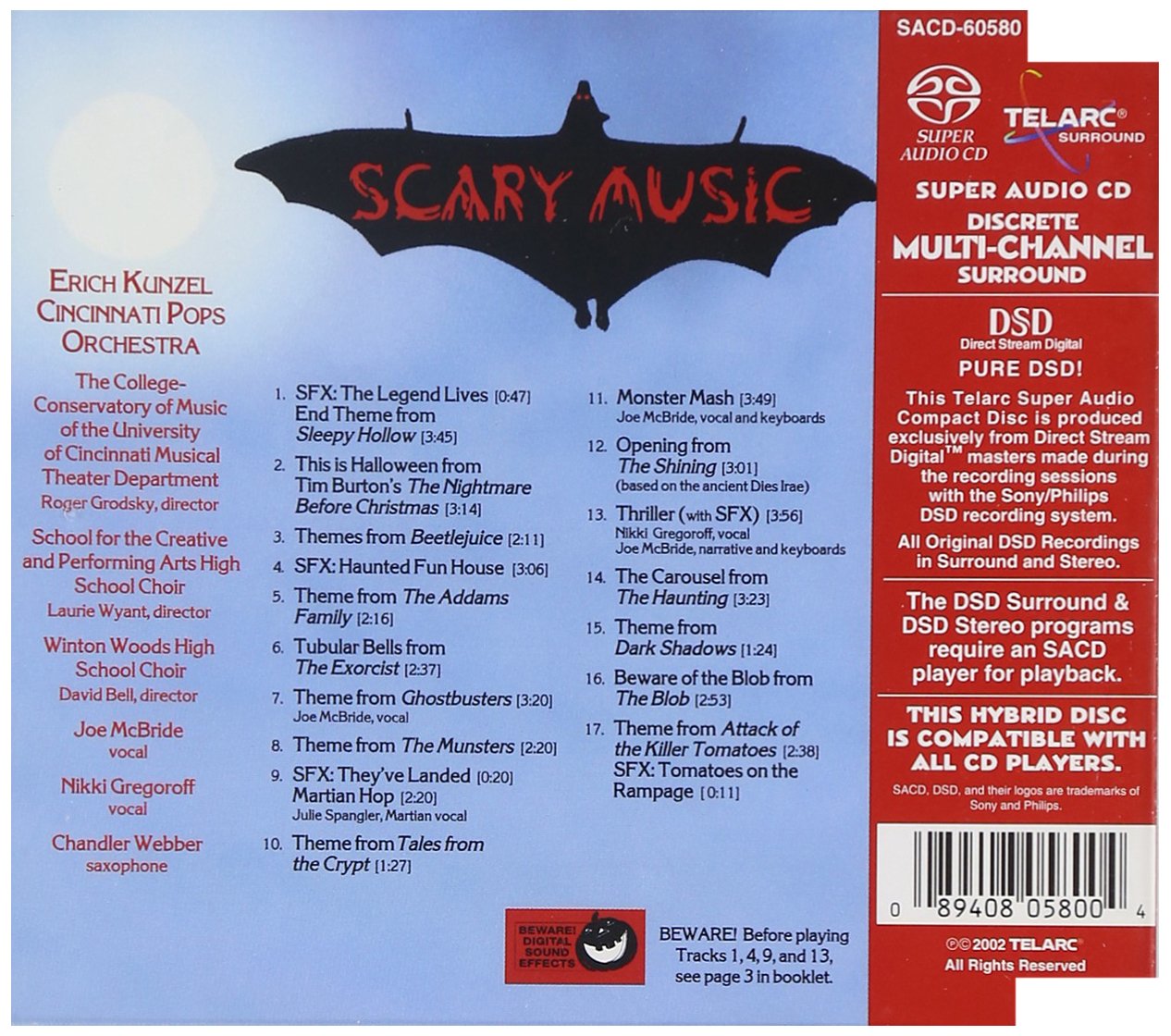 SCARY MUSIC: Erich Kunzel & Cincinnati Pops Orchestra (Hybrid SACD)