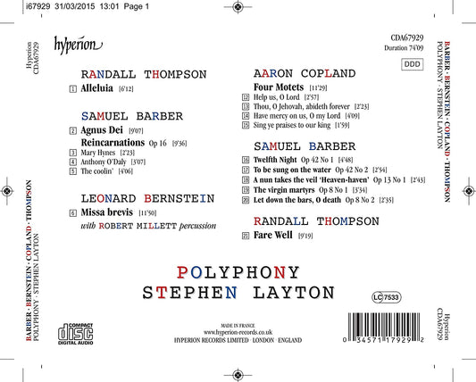 AMERICAN POLYPHONY - STEPHEN LAYTON