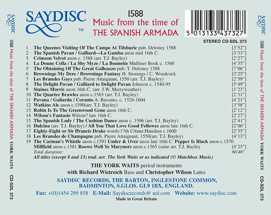 1588: Music from the Time of the Spanish Armada - The York Waits