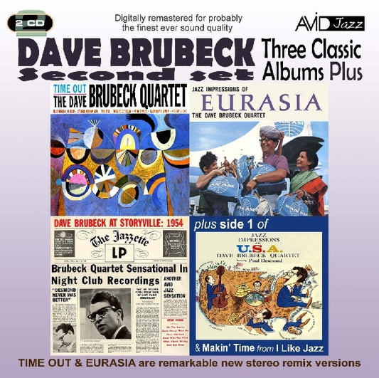 DAVE BRUBECK: THREE CLASSIC ALBUMS PLUS (TIME OUT / JAZZ IMPRESSIONS OF EURASIA / DAVE BRUBECK AT STORYVILLE: 1954) (2CD)