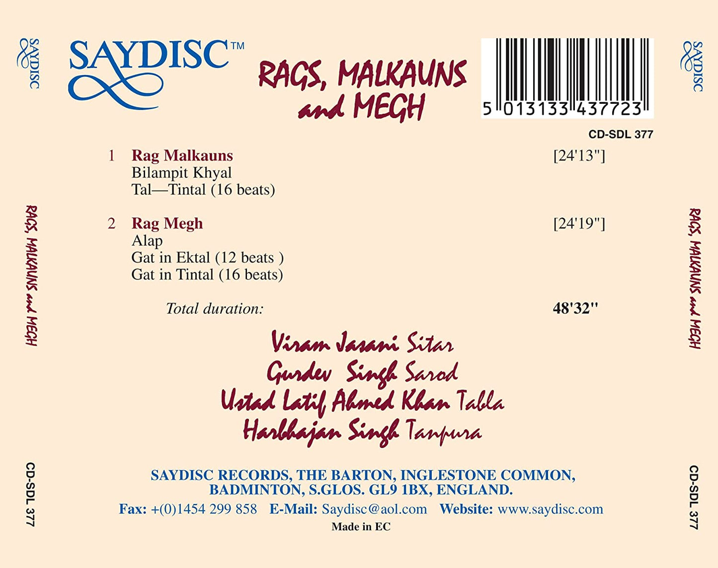 Rags, Maulkans and Megh: Jasani, Singh, Ahmed Khan