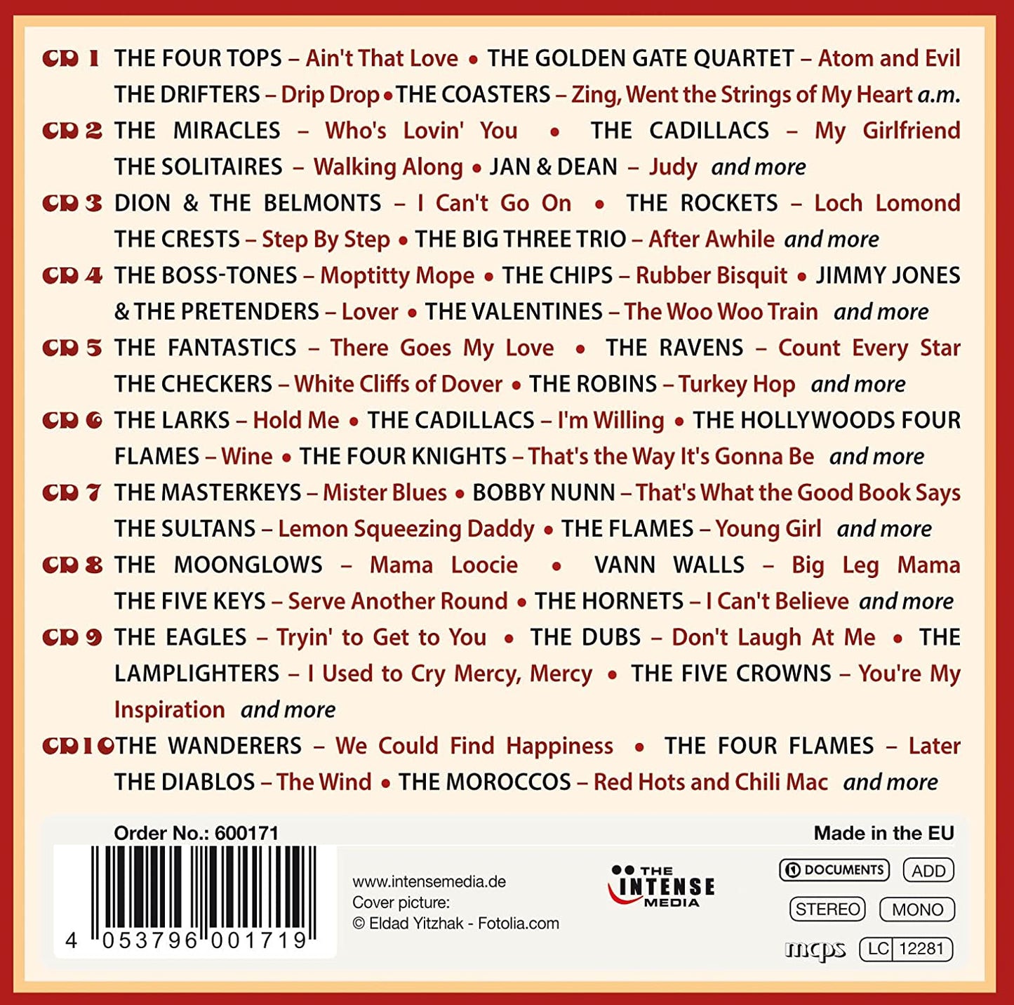 DOO WOP JUKEBOX HITS (10 CDS)