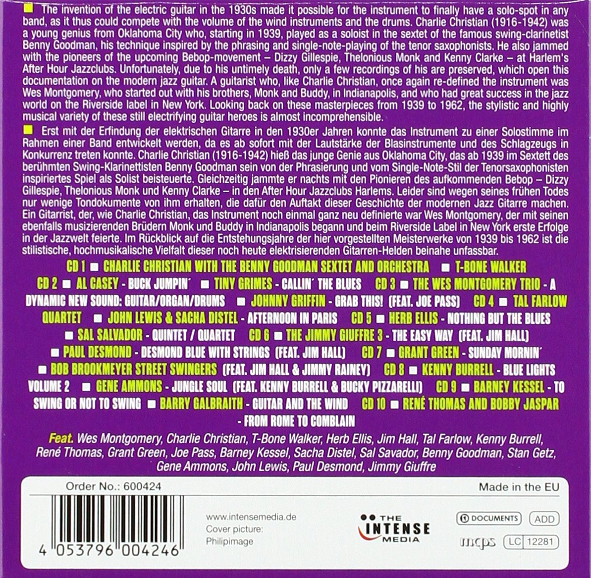 MORE JAZZ GUITAR: MILESTONES OF JAZZ LEGENDS (10 CDS)