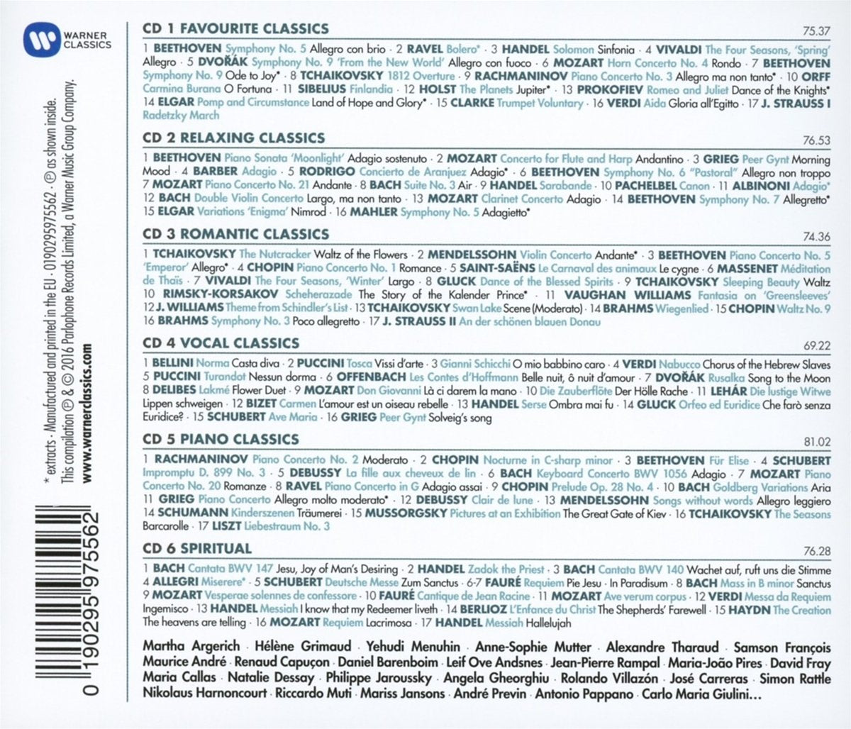 100 BEST CLASSICS (6 CDS)