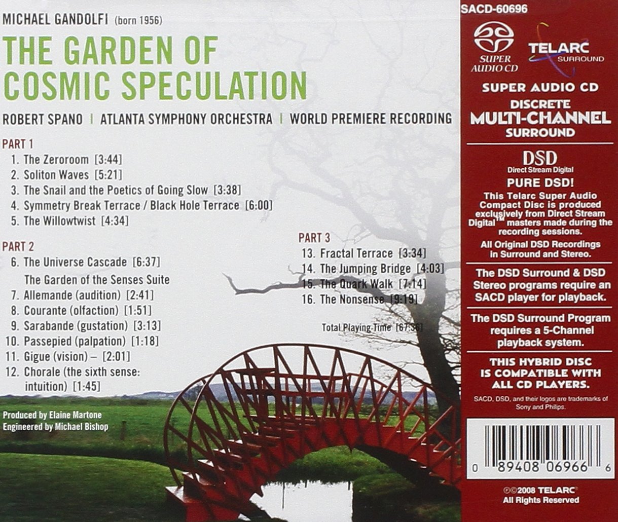 GANDOLFI: The Garden Of Cosmic Speculation - Spano, Atlanta Symphony Orchestra (Hybrid SACD)