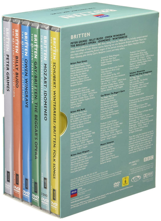 BRITTEN - COMPOSER, CONDUCTOR, PIANIST - 6 DVDS