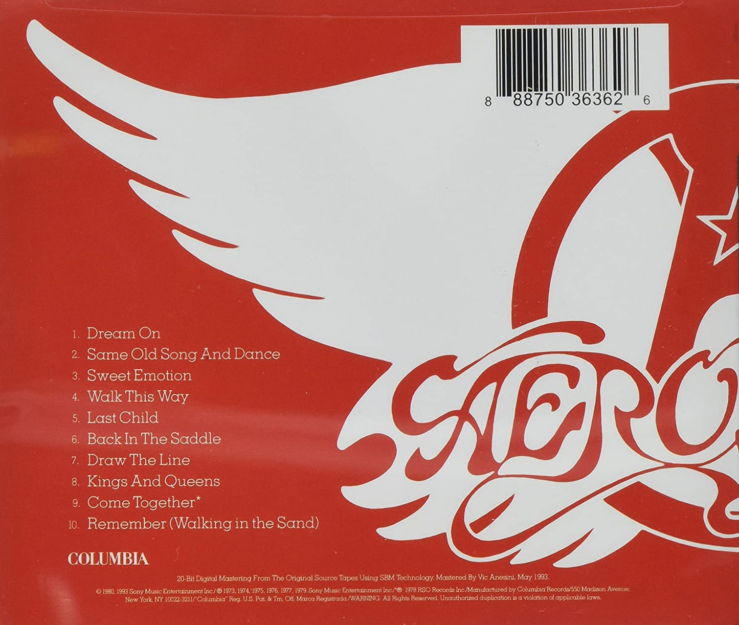 AEROSMITH: GREATEST HITS 1973-1988