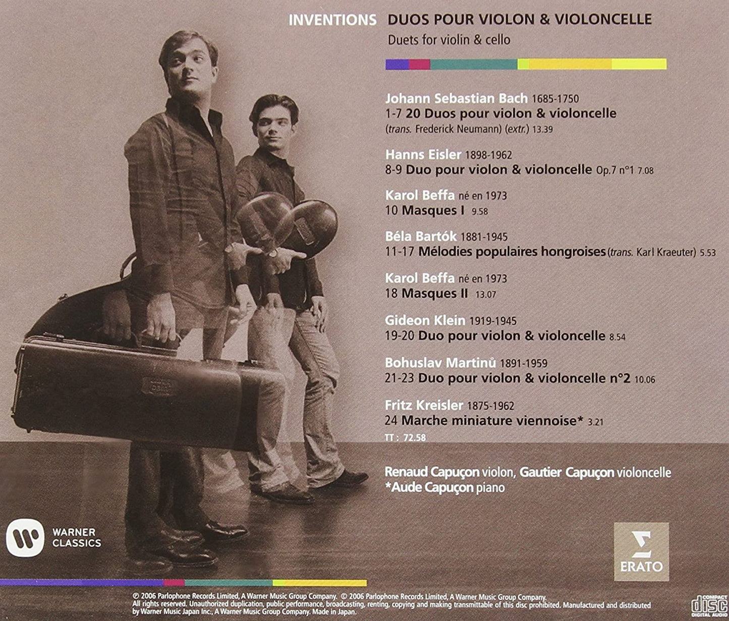 INVENTIONS (JAPANESE PRESSING): RENAUD & GAUTIER CAPUCON