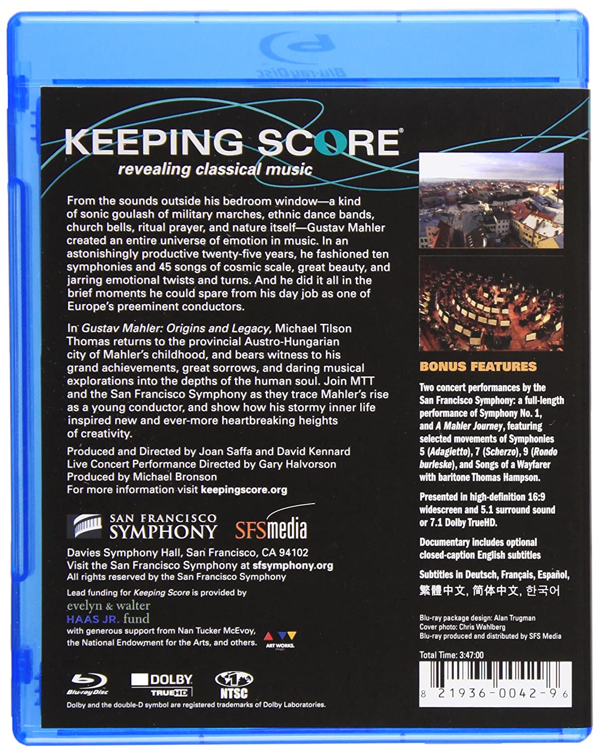 KEEPING SCORE: Mahler - Origins and Legacy (Blu-Ray)