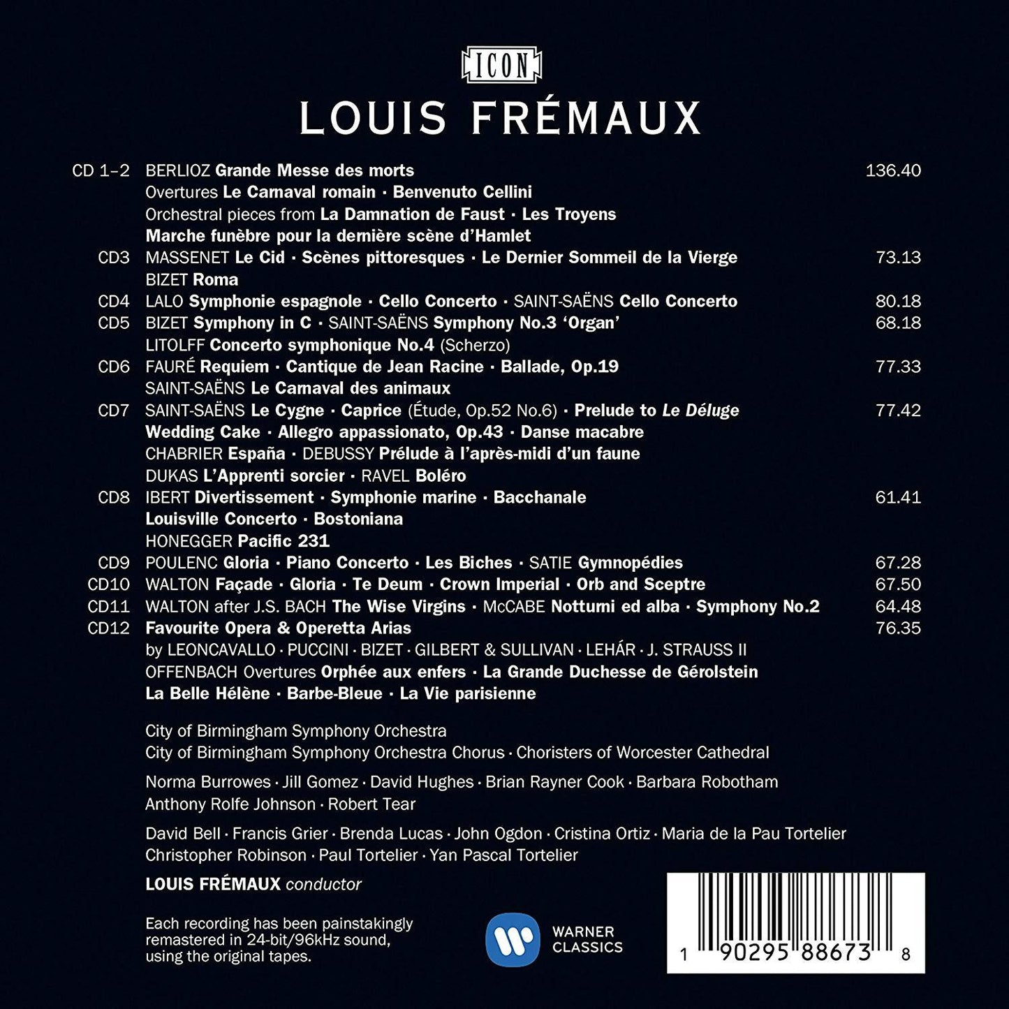 LOUIS FREMAUX - ICON: THE BIRMINGHAM YEARS (12 CD)