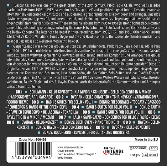 GASPAR CASSADO: MILESTONES OF A CELLO LEGEND (10 CDS)