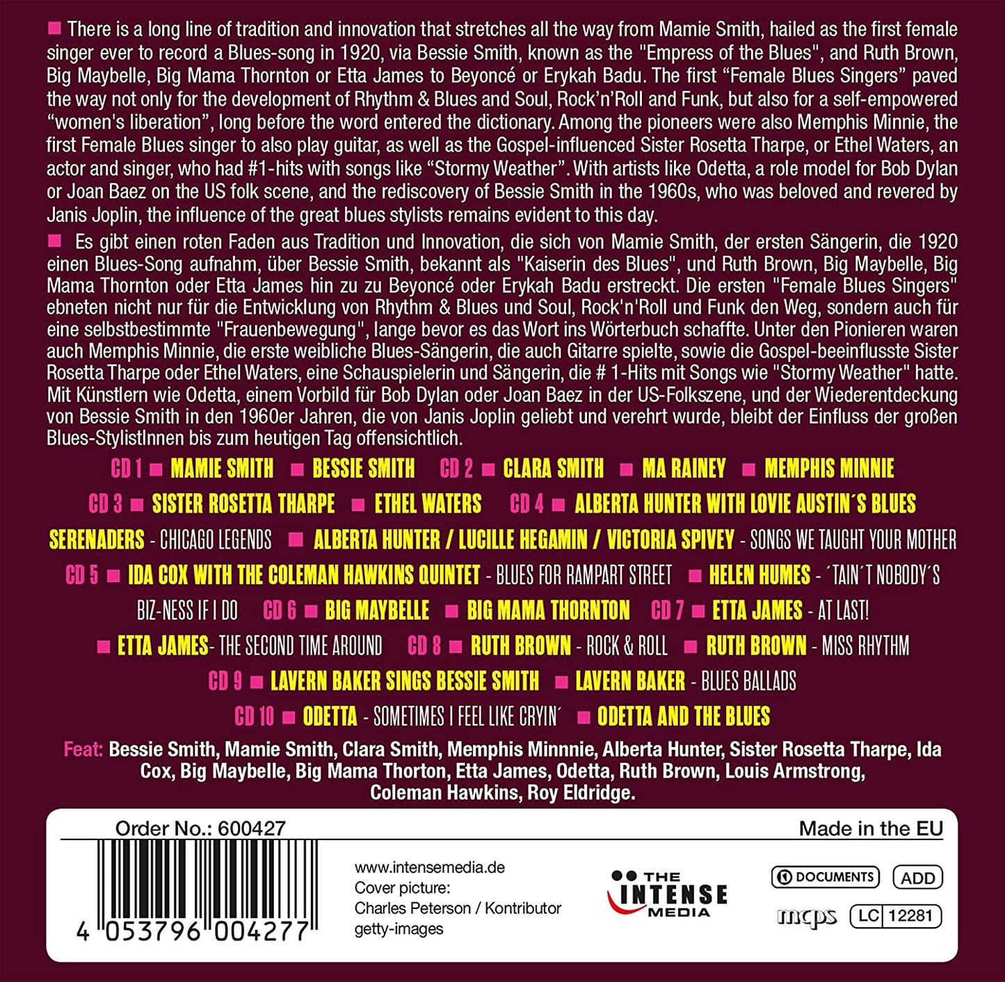 Female Blues Singers: Milestones of Legends (10 CDS)