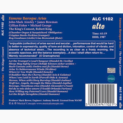 FAVOURITE BAROQUE ARIAS - KING'S CONSORT