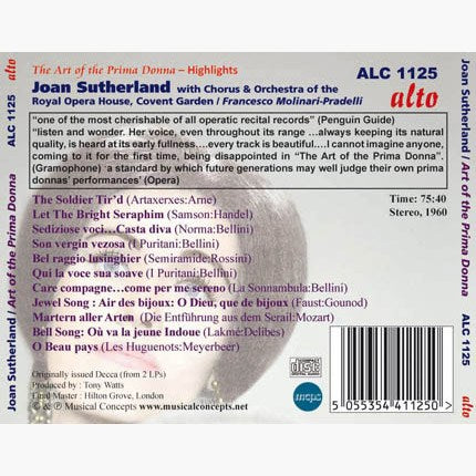 JOAN SUTHERLAND: ART OF THE PRIMA DONNA