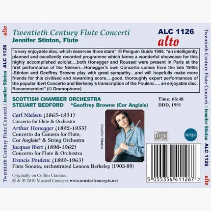 TWENTIETH CENTURY FLUTE CONCERTI - JENNIFER STINTON, SCOTTISH CHAMBER ORCHESTRA