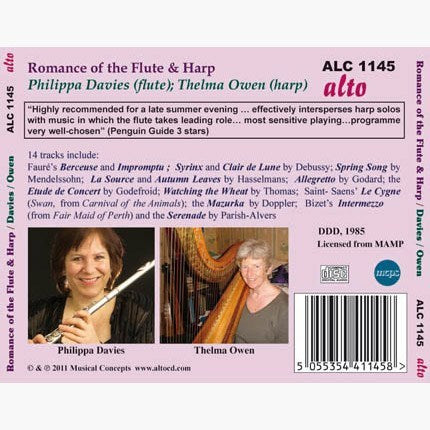 ROMANCE OF THE FLUTE & HARP - PHILIPPA DAVIES, THELMA OWEN