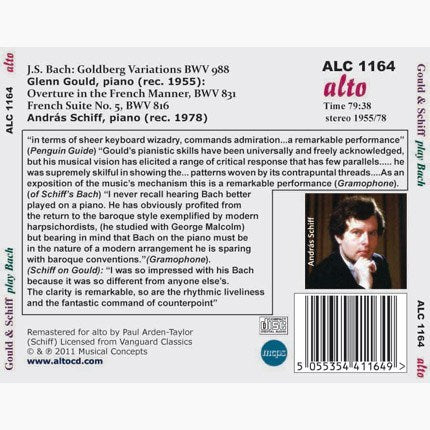 GOULD AND SCHIFF PLAY BACH