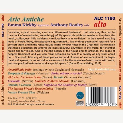 ARIE ANTICHE - EMMA KIRKBY, ANTHONY ROOLEY