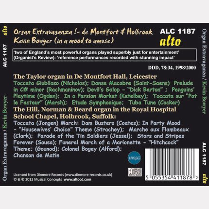 ORGAN EXTRAVAGANZA! - KEVIN BOWYER