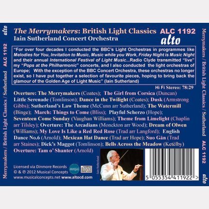 THE MERRYMAKERS: BRITISH LIGHT CLASSICS