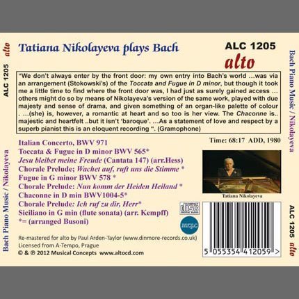 TATIANA NIKOLAYEVA PLAYS BACH