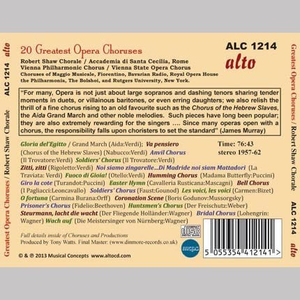 CHORUS OF THE HEBREW SLAVES - 20 GREATEST OPERA CHORUSES