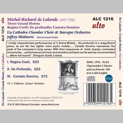 DE LALANDE: CHORAL MUSIC FOR VERSAILLES - EX CATHEDRA