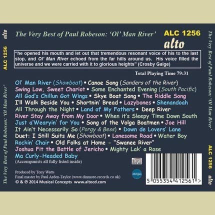 THE VERY BEST OF PAUL ROBESON "OL' MAN RIVER"