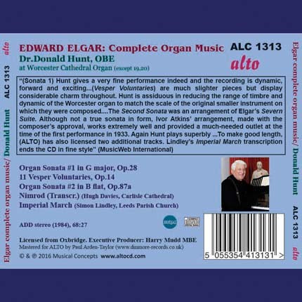 ELGAR: COMPLETE ORGAN MUSIC - HUNT