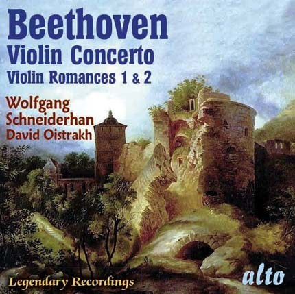 BEETHOVEN: VIOLIN CONCERTO & TWO ROMANCES - OISTRAKH, SCHNEIDERHAN