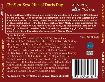QUE SERA SERA: THE HITS OF DORIS DAY