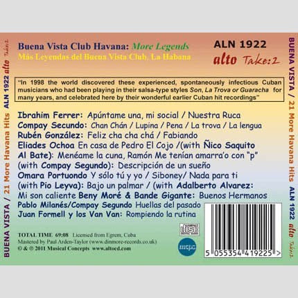 MORE HAVANA STARS - MAS LEYENDAS DE LA HABANA