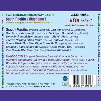 TWO BROADWAY CLASSICS: SOUTH PACIFIC & OKLAHOMA!