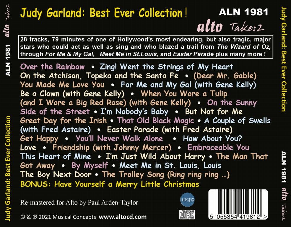 Judy Garland – BEST EVER COLLECTION!