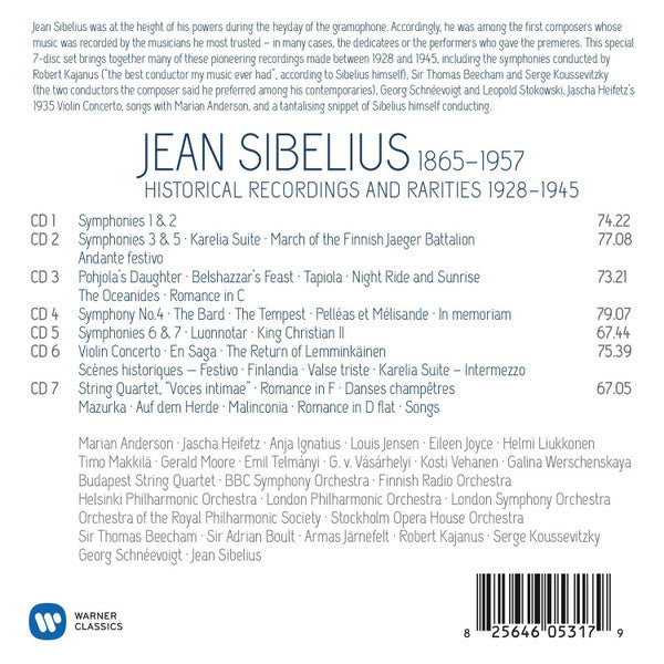 JEAN SIBELIUS EDITION (7 CDS)