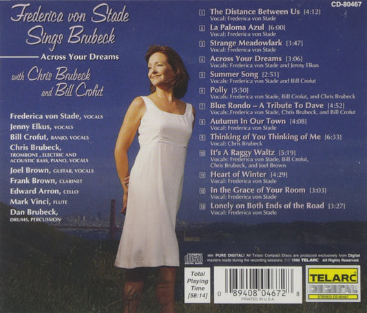 FREDERICA VON STADE SINGS BRUBECK.: ACROSS YOUR DREAMS