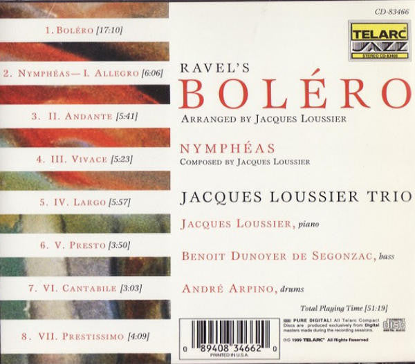 RAVEL'S BOLERO - Jacques Loussier Trio