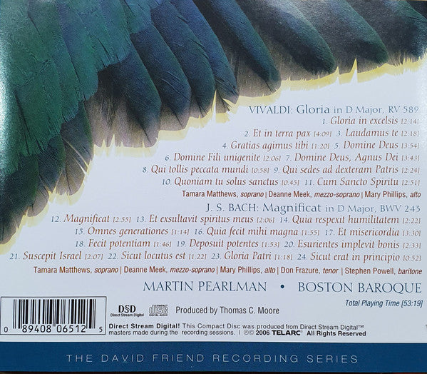 BACH: Magnificat; VIVALDI: Gloria - Boston Baroque, Martin Pearlman